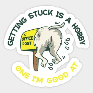 Getting Stuck Sticker